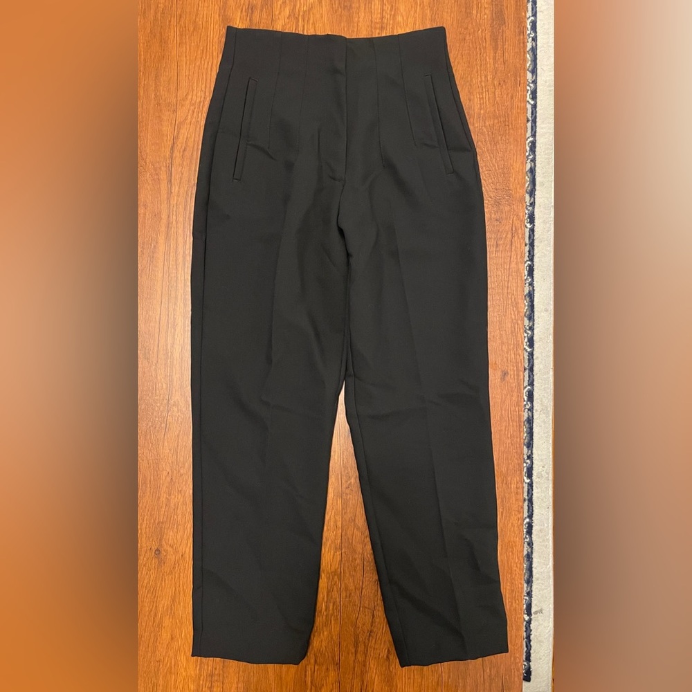 Zara black High Waisted Trousers